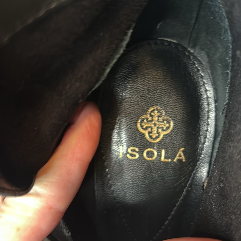 ISOLA black leather short boots excellent condition - Picture 6 of 7